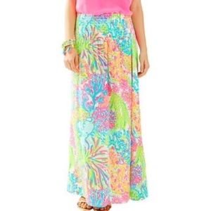 Lilly Pulitzer Bohdi Maxi Skirt in “Lovers Coral”